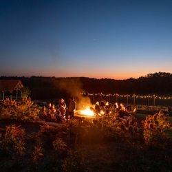 Mountain Brook Vineyards - Evenings by the fire.