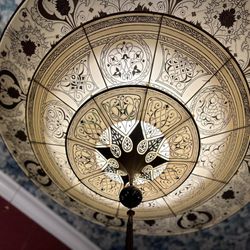 Hot Tin - Ceiling fixture in lobby