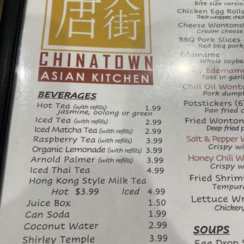 Chinatown Asian Kitchen - Menu - Chinese Near Me - Peoria, Arizona