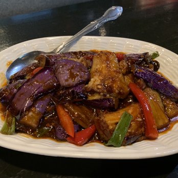 J-Bistro - Eggplant with Spicy Garlic Sauce (鱼香茄子) - Chinese Near Me - Atlanta, Georgia J-Bistro - Eggplant with Spicy Garlic Sauce (鱼香茄子) - Chinese Near Me - Atlanta, Georgia