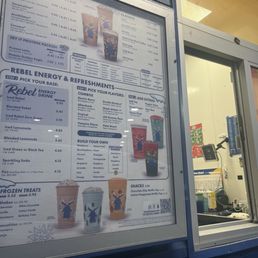 Drive thru menu