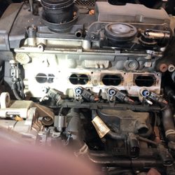 Belmont 76 Service - Major carbon buildup inside exhaust and intake valves Volkswagen Audi engines