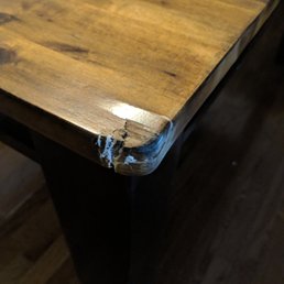 damaged furniture. No customer service, won't repair wont replace damaged furniture. No customer service, won't repair wont replace