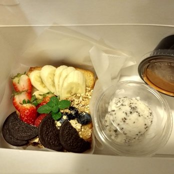 Sweeteria - Thai Tea Toast delivery. Packaged so neatly! - Desserts Near Me - Silver Spring, Maryland