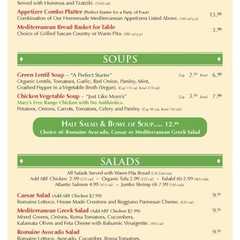 Panini Kabob Grill - Appetizers, Soups, and salads - Mediterranean Near Me - Irvine, California