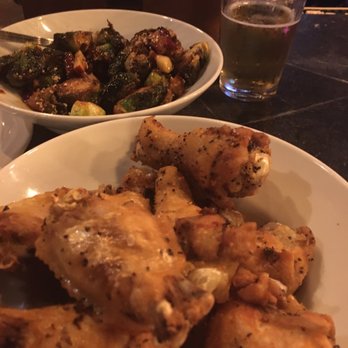 Ward 4 - Salt and pepper wings, Brussels sprouts - Comfort Food Near Me - Newton, Massachusetts Ward 4 - Salt and pepper wings, Brussels sprouts - Comfort Food Near Me - Newton, Massachusetts