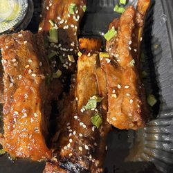 Jinja Bar & Bistro ABQ NE Heights - These are the glazed ribs, so tender they were falling off the bone!! So delicious!!