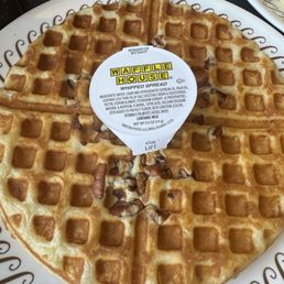 Waffle with walnuts added Waffle with walnuts added