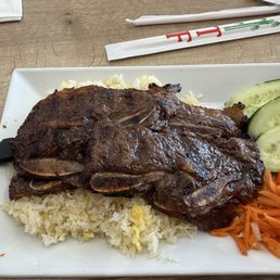 Kalbi Korean steak. Kalbi Korean steak.