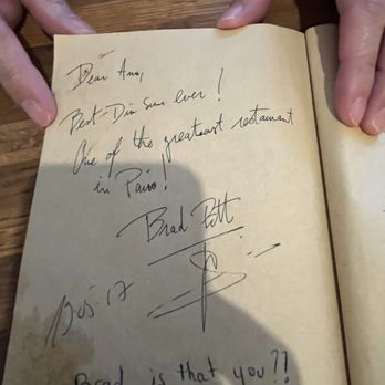 Chez Ann - Famous greeting in guest book - Dim Sum Near Me - Paris, 75