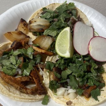 La Chaparrita Oaxaquena - Two pastor and one asada taco for a quick snacky! - Tacos Near Me - San Jose, California