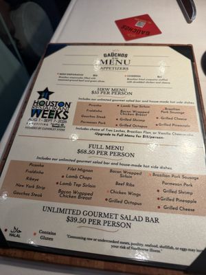 Menu photo 1 Gauchos Do Sul Houston, TX Menu photo 1 Gauchos Do Sul Houston, TX