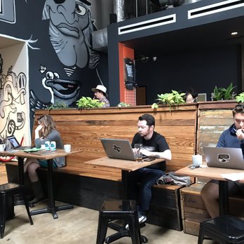 Spokesman - Lots of people working and having coffee on a weekday afternoon. Good place for meetings and to focus. - Coffee Roasteries Near Me - Austin, Texas