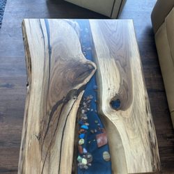Simonet's Furniture - Custom Live Edge River Coffee table
