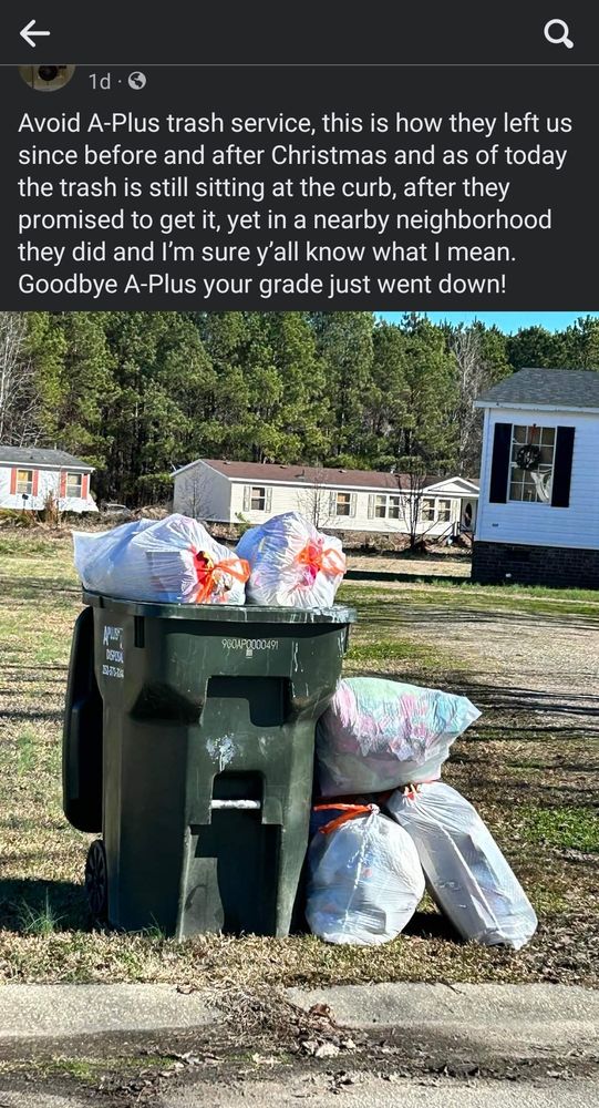 A PLUS DISPOSAL Updated September 2024 42 Reviews Lucama, North