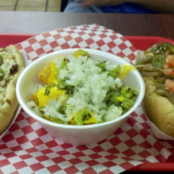 Fab Hot Dogs - Hot redneck, green chile tater tots, LA Dog - Hot Dogs Near Me - Reseda, California