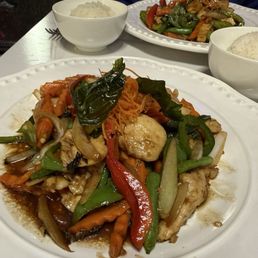 Thai basil chicken!  Outstanding!