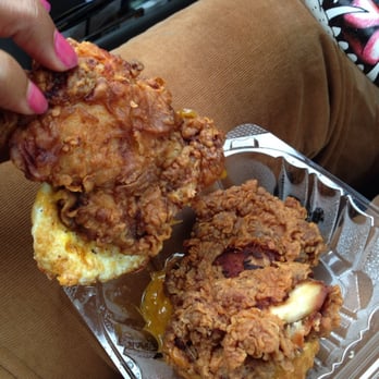 Handsome Biscuit - 2 pieces of chicken on my biscuit!!! Exciting!!! - Breakfast & Brunch Near Me - Norfolk, Virginia