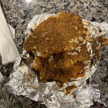 The Manna House - This is the very overly breaded very dry 'country style steak'. Tasted like frozen chuck wagon. - Soul Food Near Me - Marietta, Georgia The Manna House - This is the very overly breaded very dry 'country style steak'. Tasted like frozen chuck wagon. - Soul Food Near Me - Marietta, Georgia
