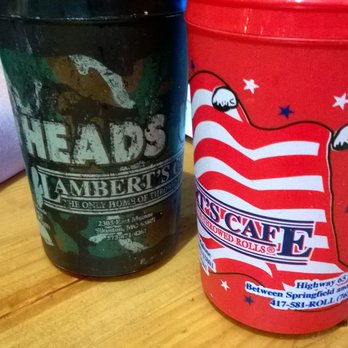 Lamberts Cafe - Gigantic travel mug servings of soda. - American Near Me - Sikeston, Missouri Lamberts Cafe - Gigantic travel mug servings of soda. - American Near Me - Sikeston, Missouri