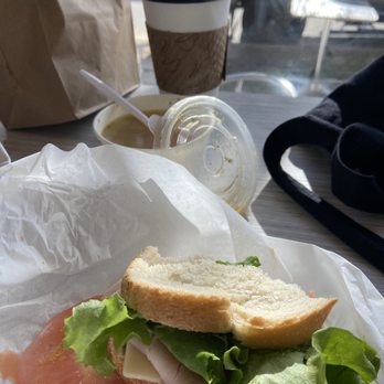 The Cliffs Cafe - Half and half. Half Californian sandwich, half chicken noodle soup. I liked the sandwich better than the soup. - Coffee & Tea Near Me - San Diego, California The Cliffs Cafe - Half and half. Half Californian sandwich, half chicken noodle soup. I liked the sandwich better than the soup. - Coffee & Tea Near Me - San Diego, California