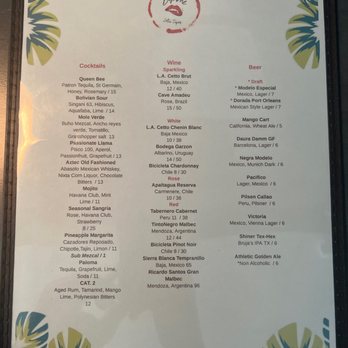 Bésame - Drink menu - Tapas/Small Plates Near Me - New Orleans, Louisiana
