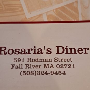 Rosaria's Diner - Menu - Diners Near Me - Fall River, Massachusetts