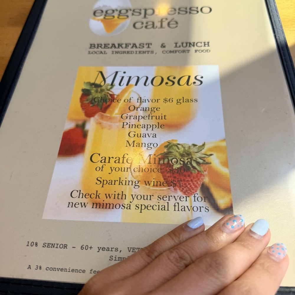 Eggspresso - Menu - Breakfast & Brunch Near Me - Petaluma, California