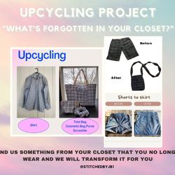 Stitched By JB - Bring us your unused clothing and tell us what you want from it