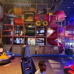It was so dark in the indoor playground. I was told this is the only playground option for kids under the age of 8.