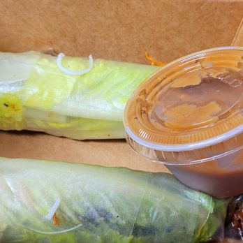 Short Round - Grilled pork salad rolls w/peanut sauce. - Vietnamese Near Me - Portland, Oregon