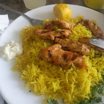 Pasha Middle East Cafe - The chicken kabobs with the saffron rice and garlic paste - Middle Eastern Near Me - Daytona Beach, Florida Pasha Middle East Cafe - The chicken kabobs with the saffron rice and garlic paste - Middle Eastern Near Me - Daytona Beach, Florida