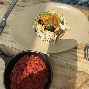 Colonia Verde - Mushroom Arepas with chorizo - Latin American Near Me - Brooklyn, New York