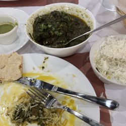 Persis Biryani Indian Grill - Lamb Palak, Rice, Plain Dry Roti