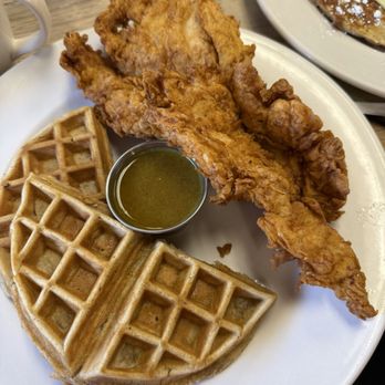 Early Bird Diner - Pecan crusted chicken and waffles - Diners Near Me - Charleston, South Carolina