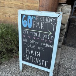 Dad's Kitchen - Sign they set up for us