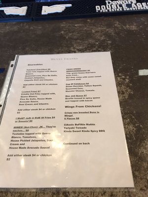 Menu photo 4 Benny Franks El Paso, TX Menu photo 4 Benny Franks El Paso, TX