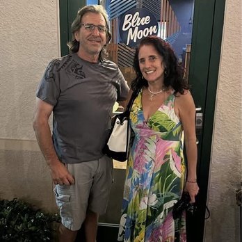 Blue Moon Pizza - Nice bar with big screens for you sports fans! My love and I enjoying his favorite food pizza and my favorite food salad - Pizza Near Me - Fort Myers, Florida Blue Moon Pizza - Nice bar with big screens for you sports fans! My love and I enjoying his favorite food pizza and my favorite food salad - Pizza Near Me - Fort Myers, Florida