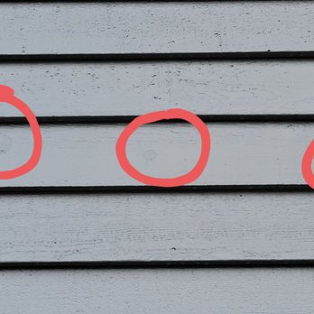Legacy Painting - Obvious areas where paint bubble were only cut off and painted over. - Painters Near Me - Lynnwood, Washington Legacy Painting - Obvious areas where paint bubble were only cut off and painted over. - Painters Near Me - Lynnwood, Washington