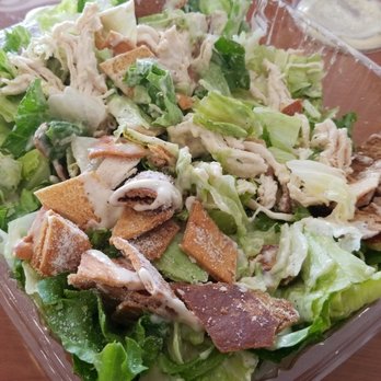 Calif Chicken Cafe - D Caesar salad with chicken - Salad Near Me - Venice, California Calif Chicken Cafe - D Caesar salad with chicken - Salad Near Me - Venice, California
