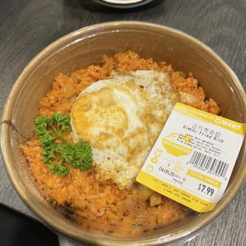 H Mart - Kimchi fried rice snack after shopping - International Grocery Near Me - West Jordan, Utah