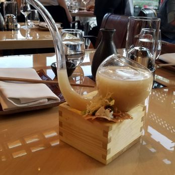 SUSHISAMBA Amsterdam - Miso soup served in a unique glass pipe dish - Sushi Bars Near Me - Amsterdam, New Hampshire