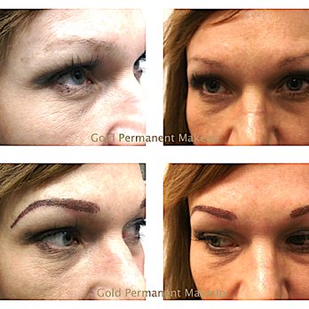 Gold Permanent Makeup - Brow Feather Hair Strokes - Permanent Makeup Near Me - Denton, Texas Gold Permanent Makeup - Brow Feather Hair Strokes - Permanent Makeup Near Me - Denton, Texas