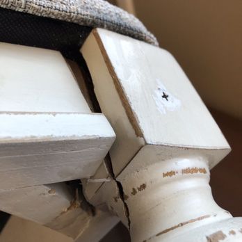 Ashley Store - Screw they installed to fix the broken chair and tried to hide it with white out!,,,, - Furniture Stores Near Me - Eatontown, New Jersey Ashley Store - Screw they installed to fix the broken chair and tried to hide it with white out!,,,, - Furniture Stores Near Me - Eatontown, New Jersey