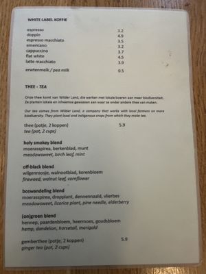 Menu photo 1 Bar Pif Amsterdam, NH