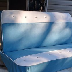 Loa's Custom Uphostery & Car Detail - Custom upholstery job for my front seat for my 1954 Pontiac
