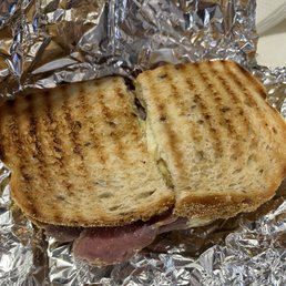 My hot corned beef sandwich. It was good but not a4+ on the Yelp scale My hot corned beef sandwich. It was good but not a4+ on the Yelp scale