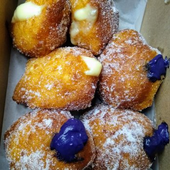 Hapa Food - Half dozen malasadas, ube and custard filling - Hawaiian Near Me - Mesa, Arizona Hapa Food - Half dozen malasadas, ube and custard filling - Hawaiian Near Me - Mesa, Arizona