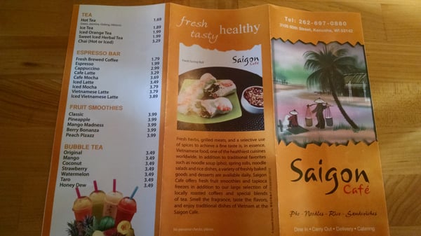 Menu photo 6 Saigon Cafe Kenosha, WI