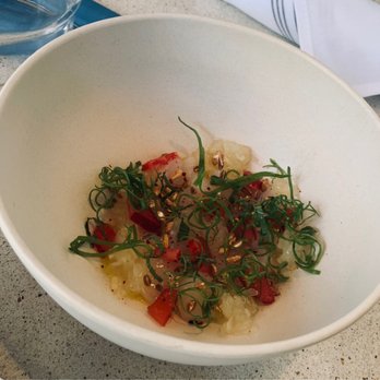 Eventide - Fenway - Nantucket Bay Scallop Crudo* - Seafood Near Me - Boston, Massachusetts